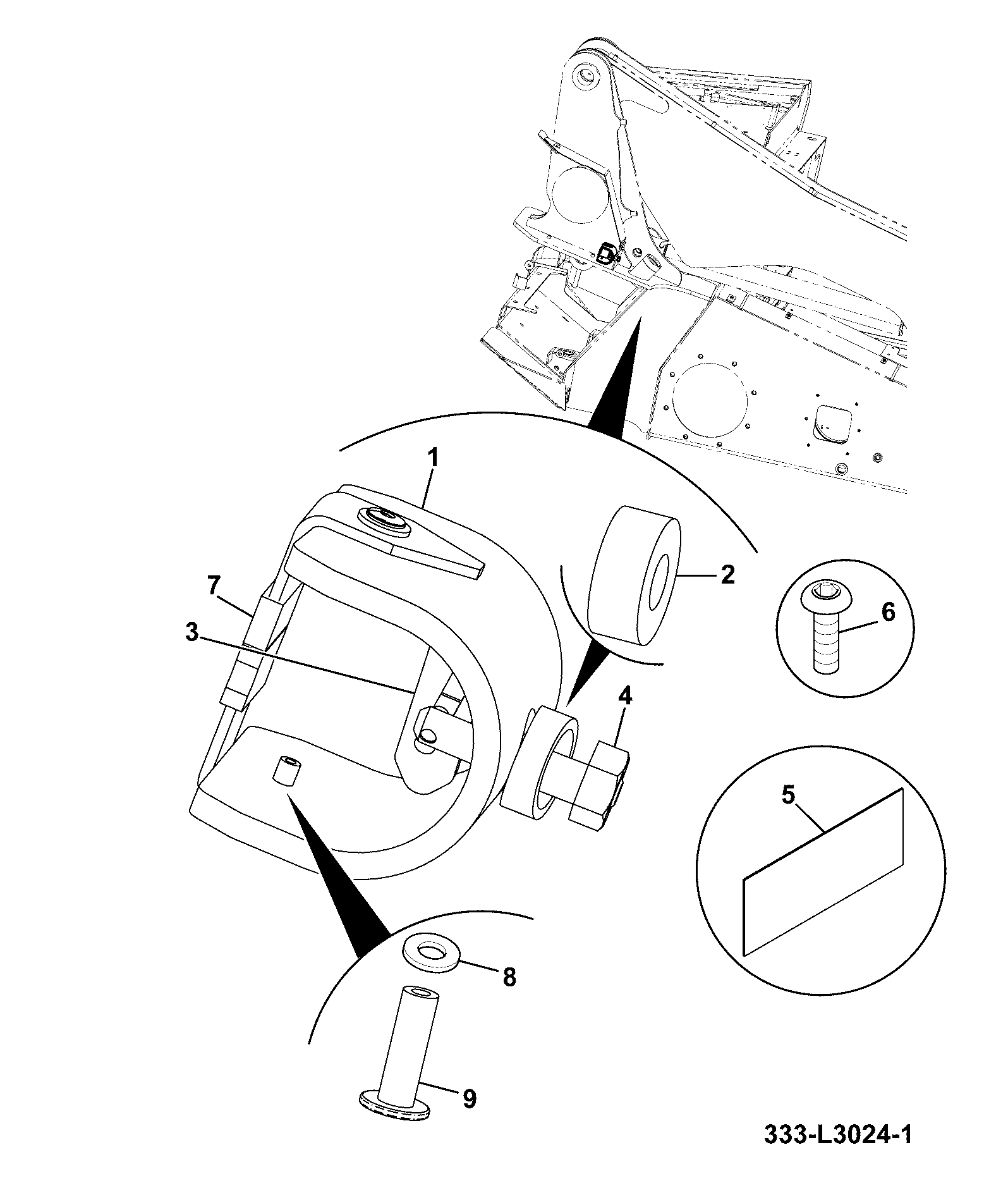 Стойка 333/L3023 JCB