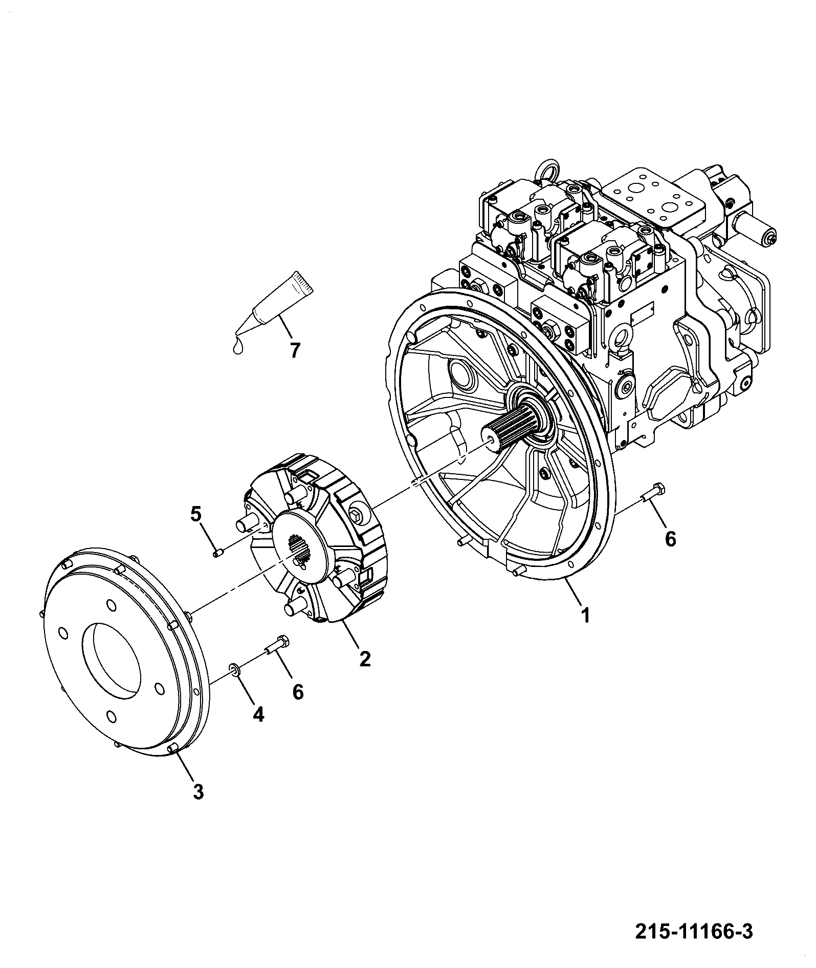 Фланец 331/23473 JCB