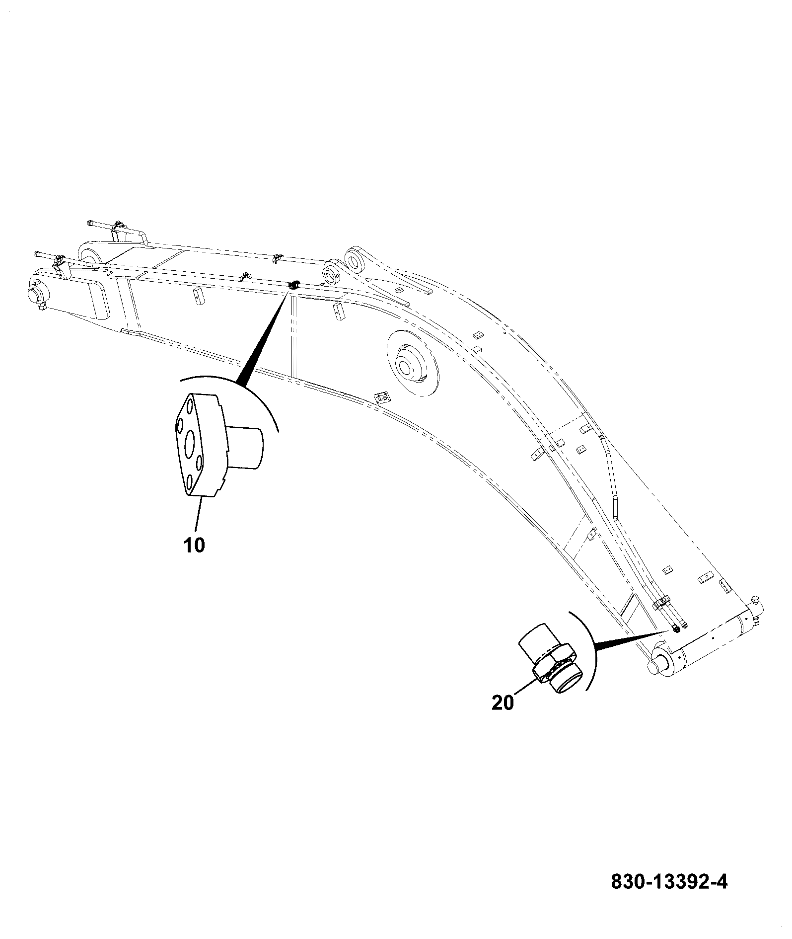 Фланец JHV0204 JCB