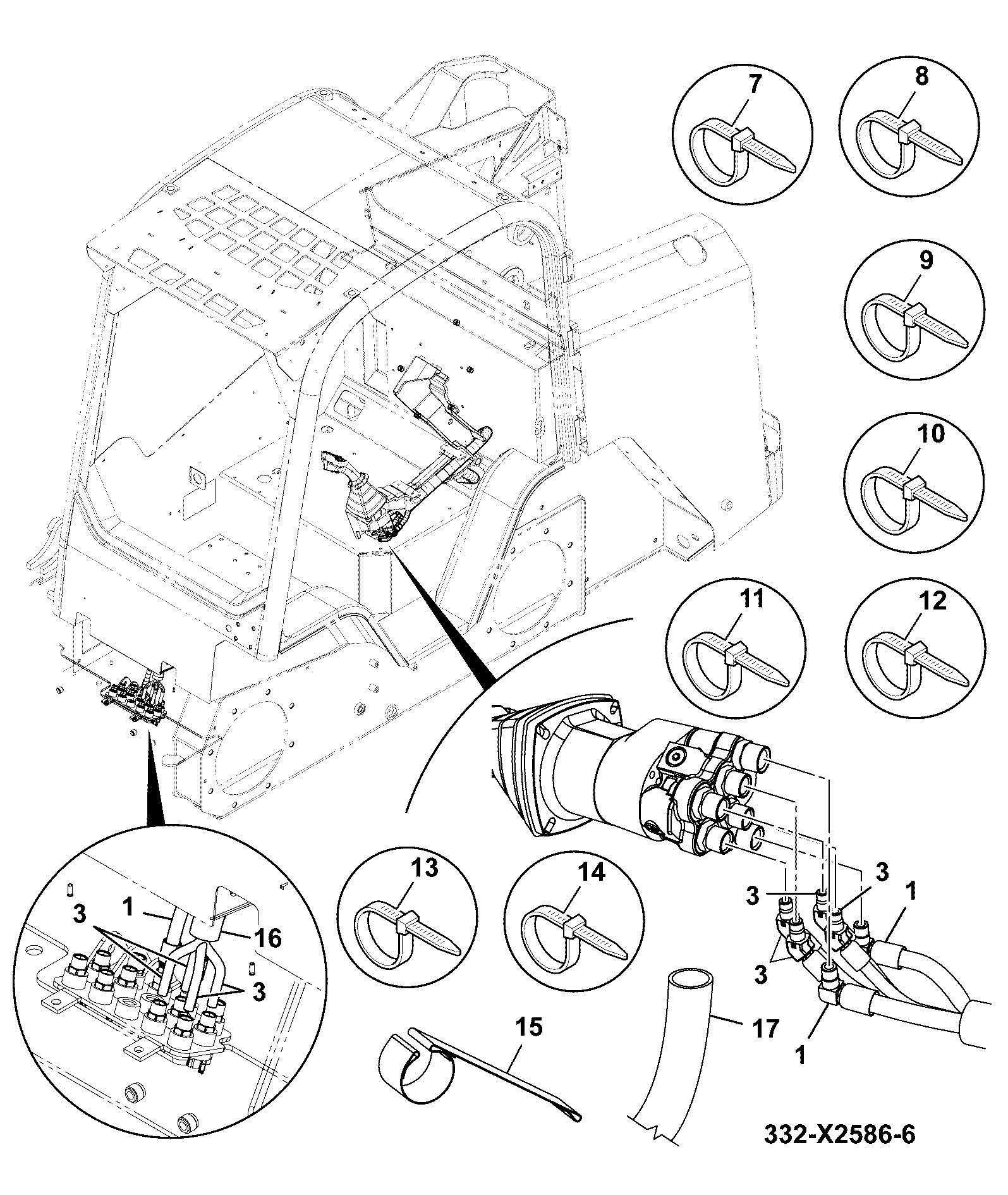 Шланг 332/X4982 JCB