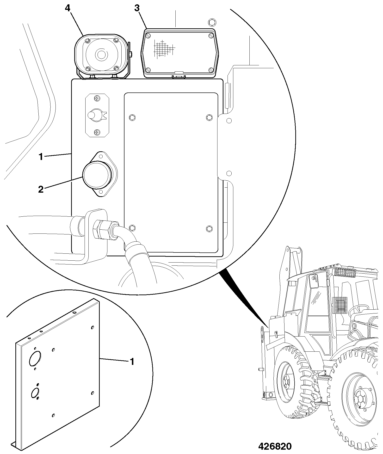 Фонарь 700/50111 JCB