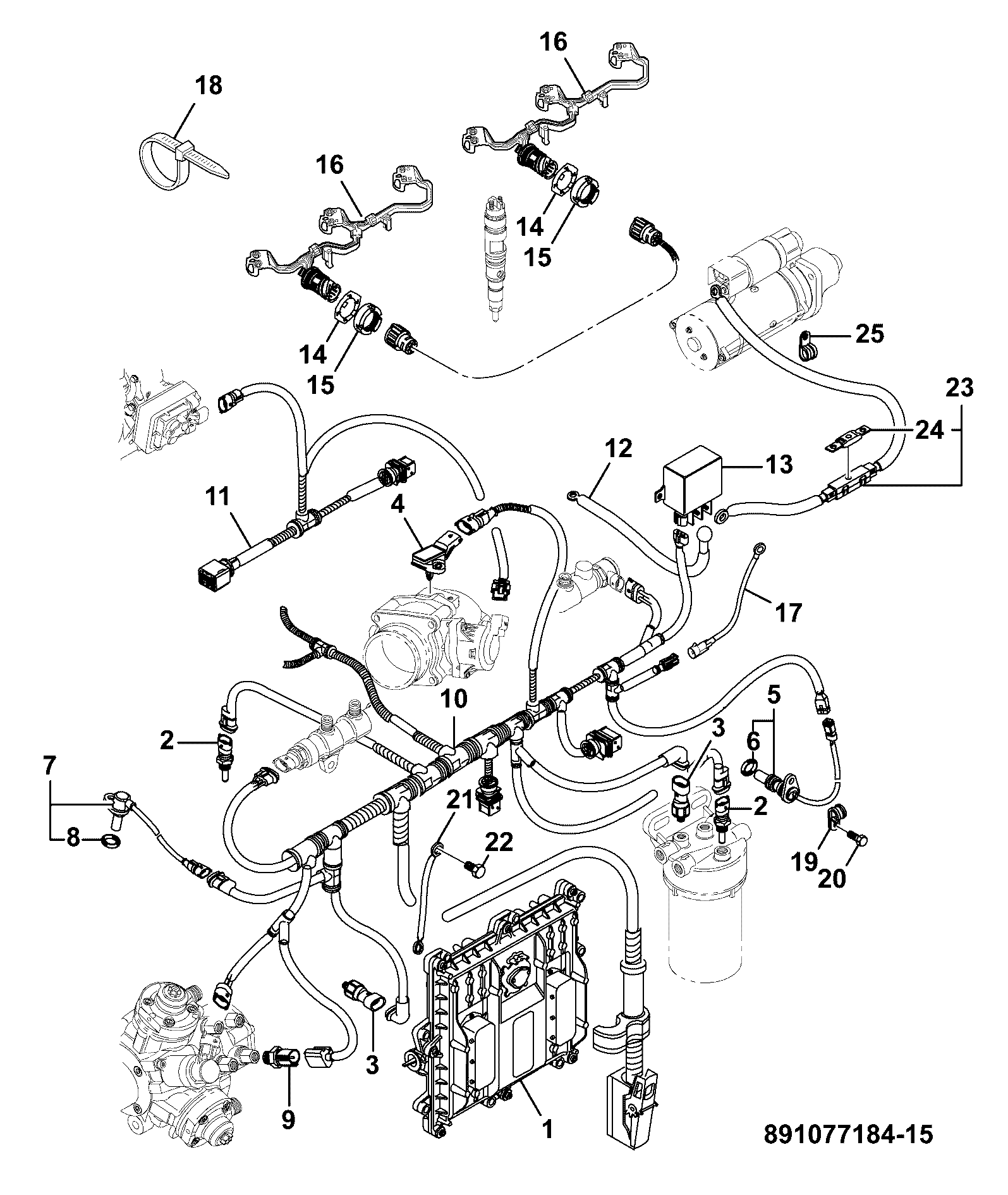 Провод 334/C0621 JCB