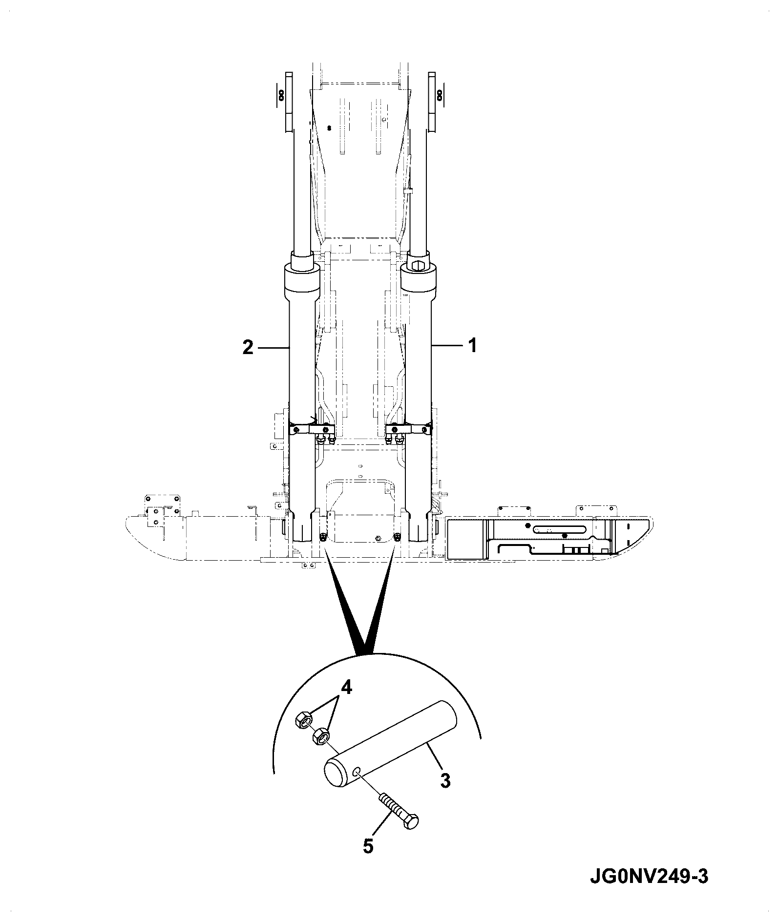 Гидроцилиндр JG0NV325 JCB