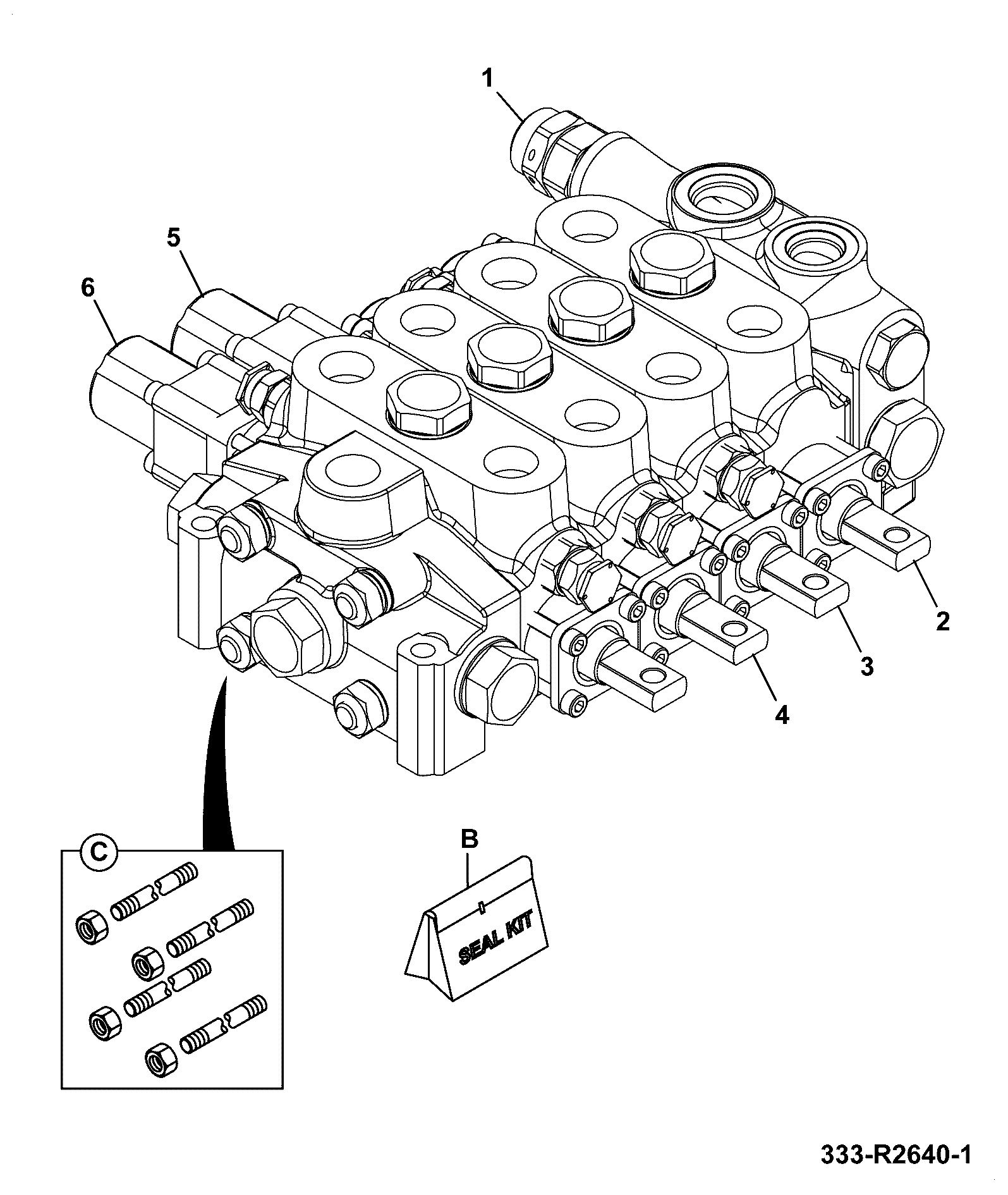Блок 333/R2640 JCB