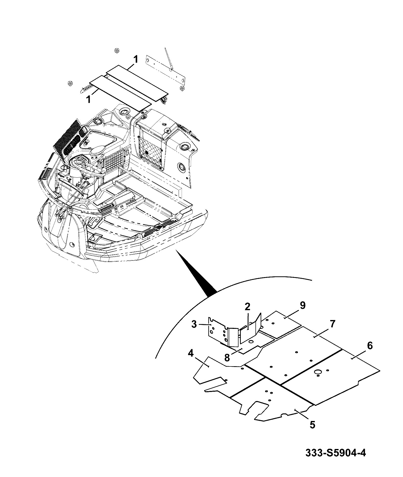 Панель 334/P3225 JCB
