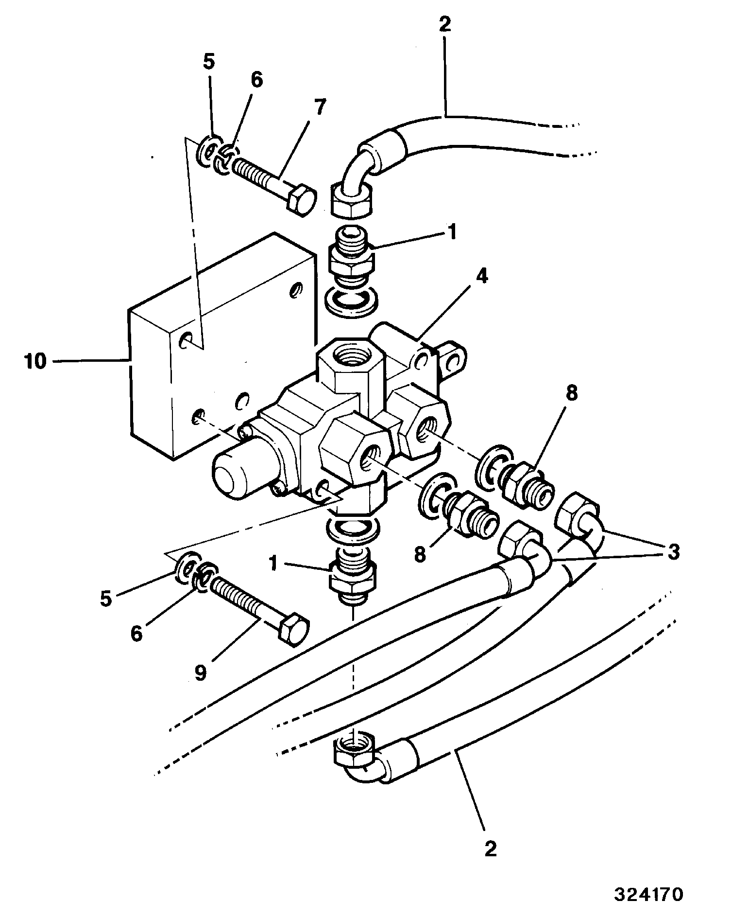 Распорка 162/03933 JCB