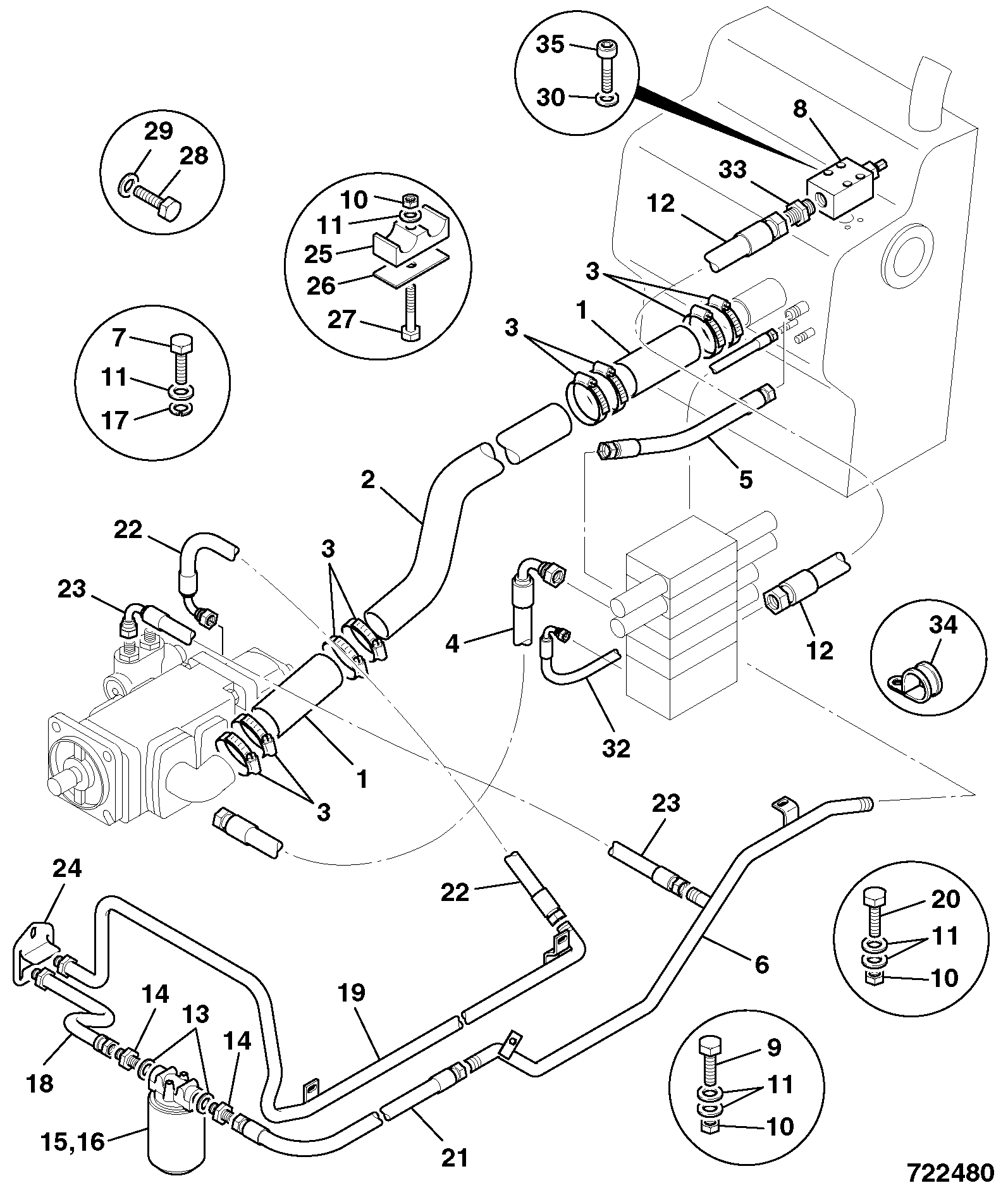 Клапан 25/222310 JCB