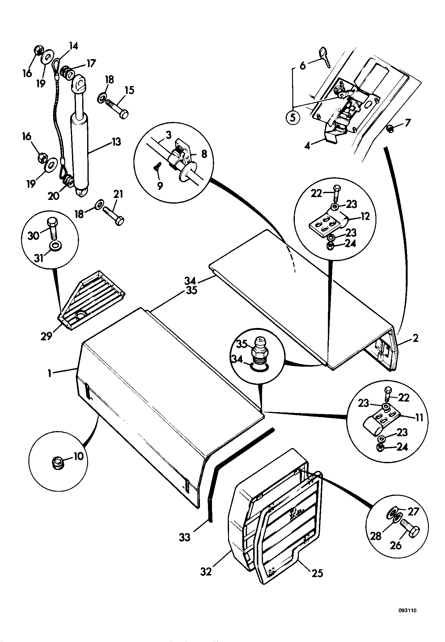 Петля 209/98700 JCB