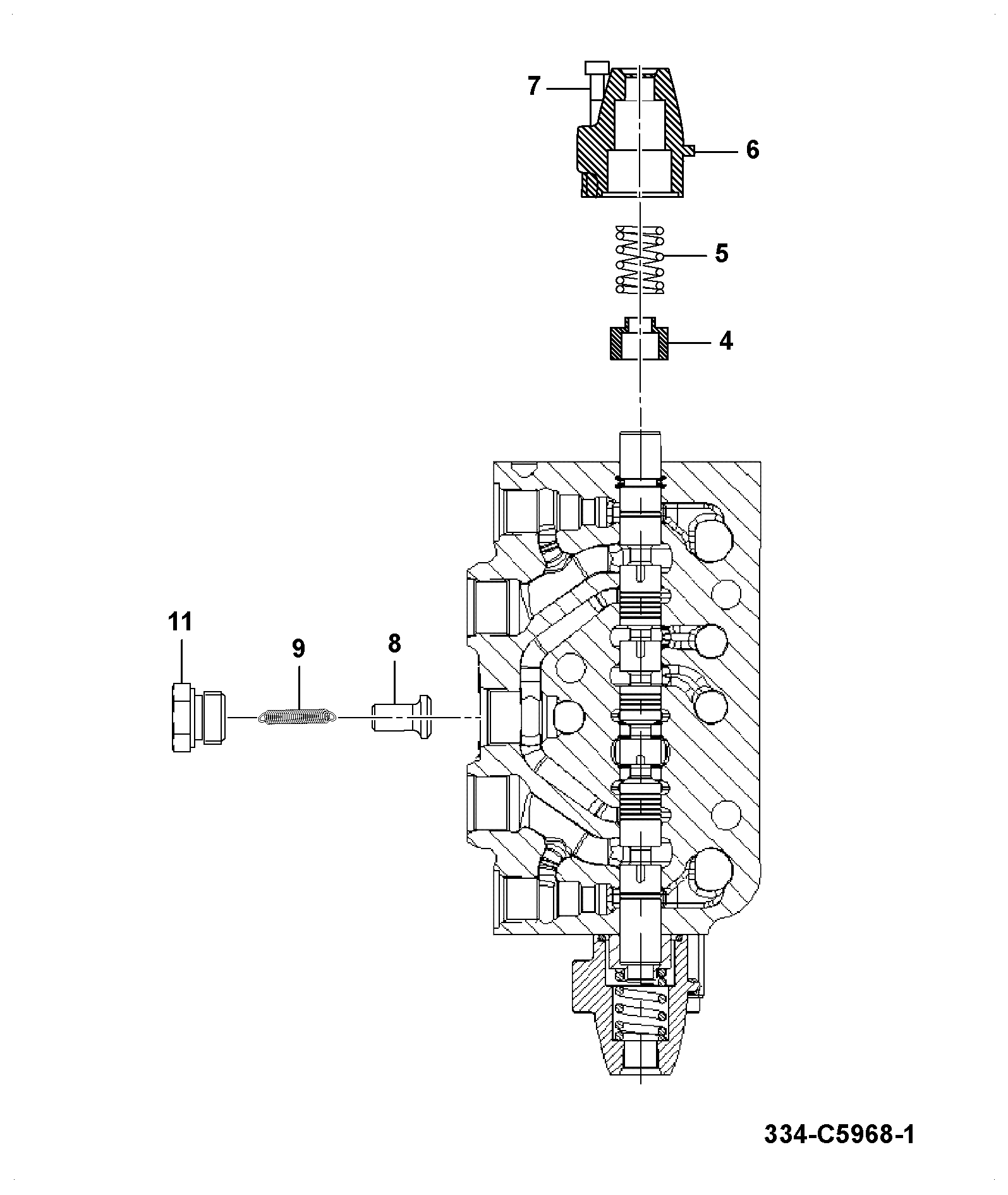 Пружина 335/F6348 JCB
