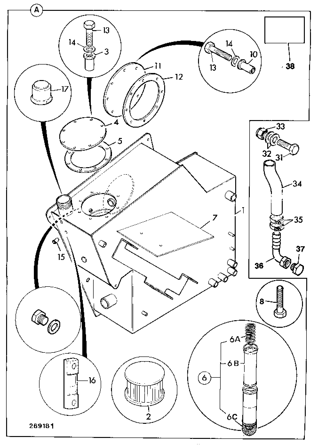фильтр сетчатый 275/00347 JCB