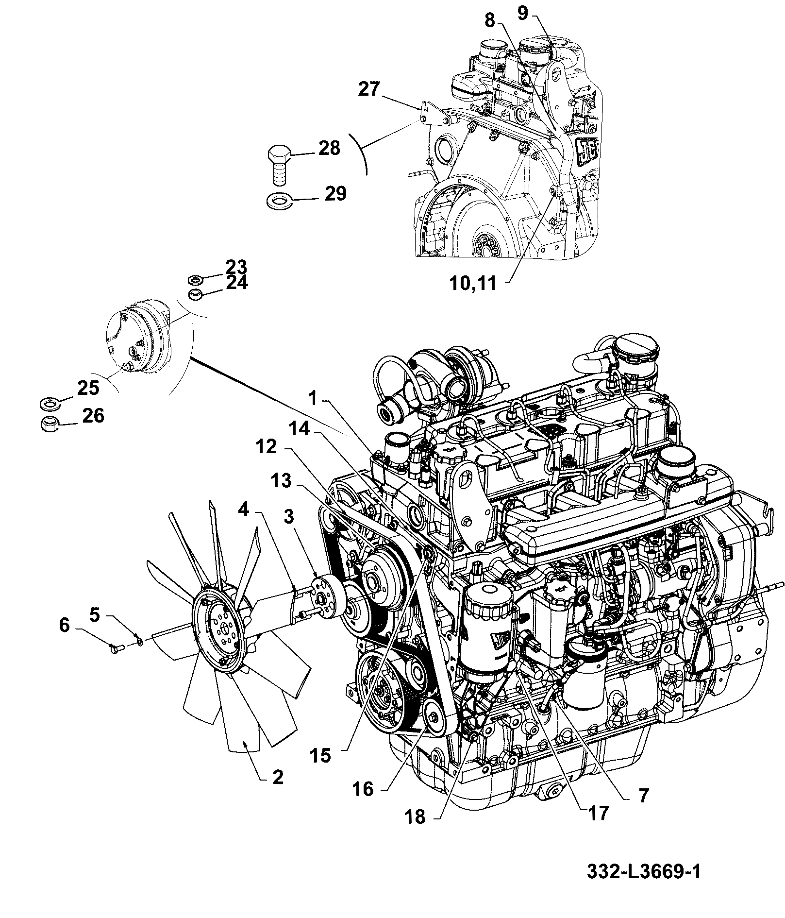 Шкив 320/08503 JCB
