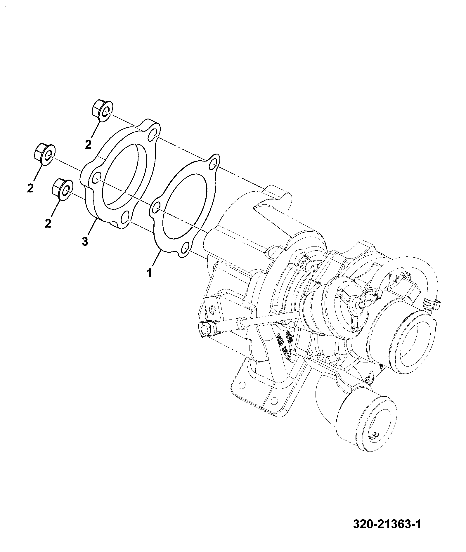 Фланец 320/06429 JCB