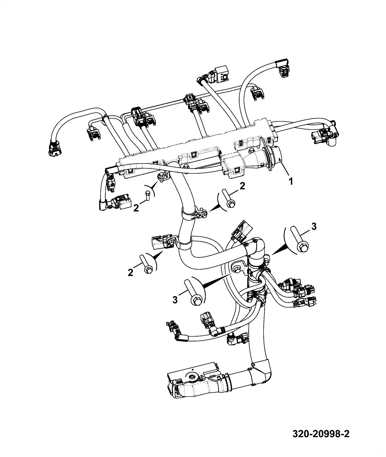 Жгут проводов 320/09721 JCB