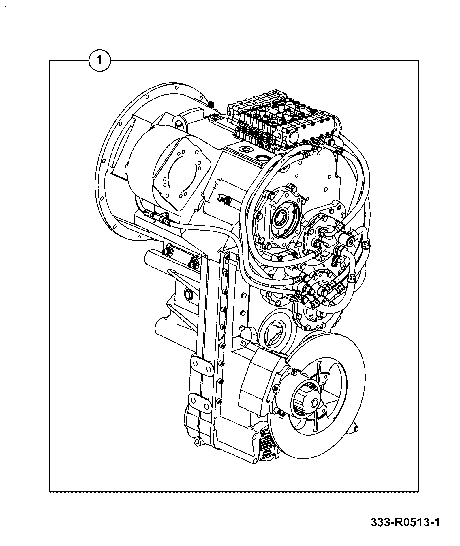 Трансмиссия 333/R0513 JCB