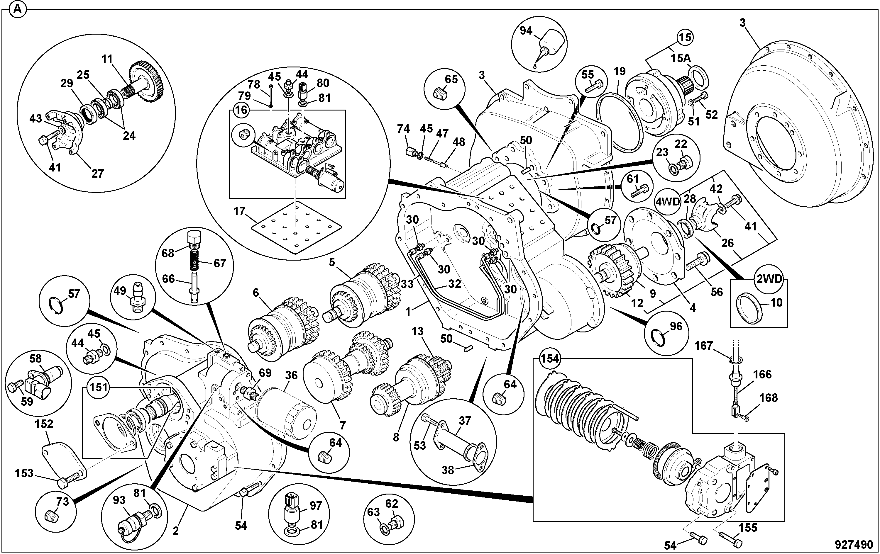 Коробка передач 460/81920 JCB