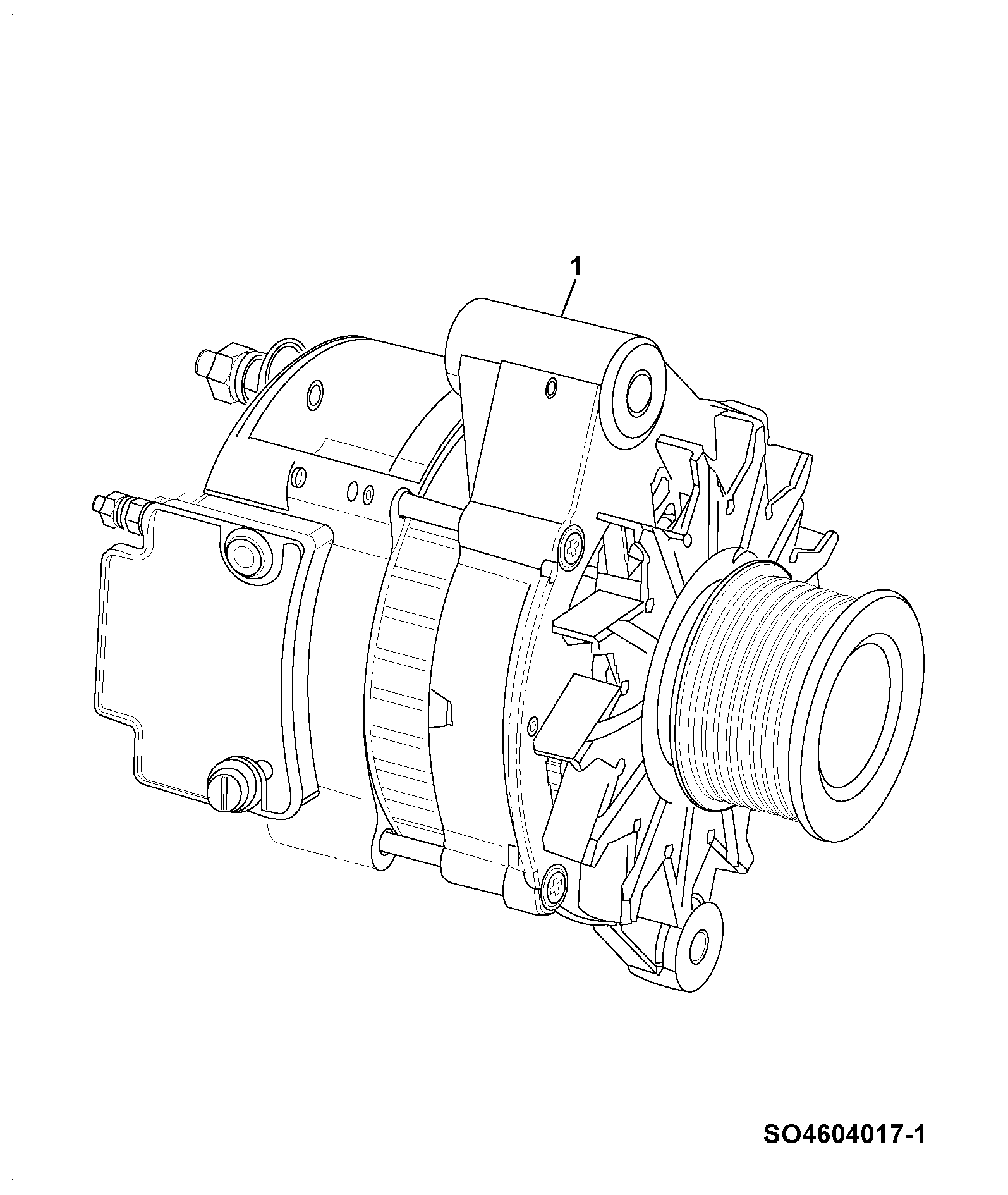 Генератор 335/E0898 JCB