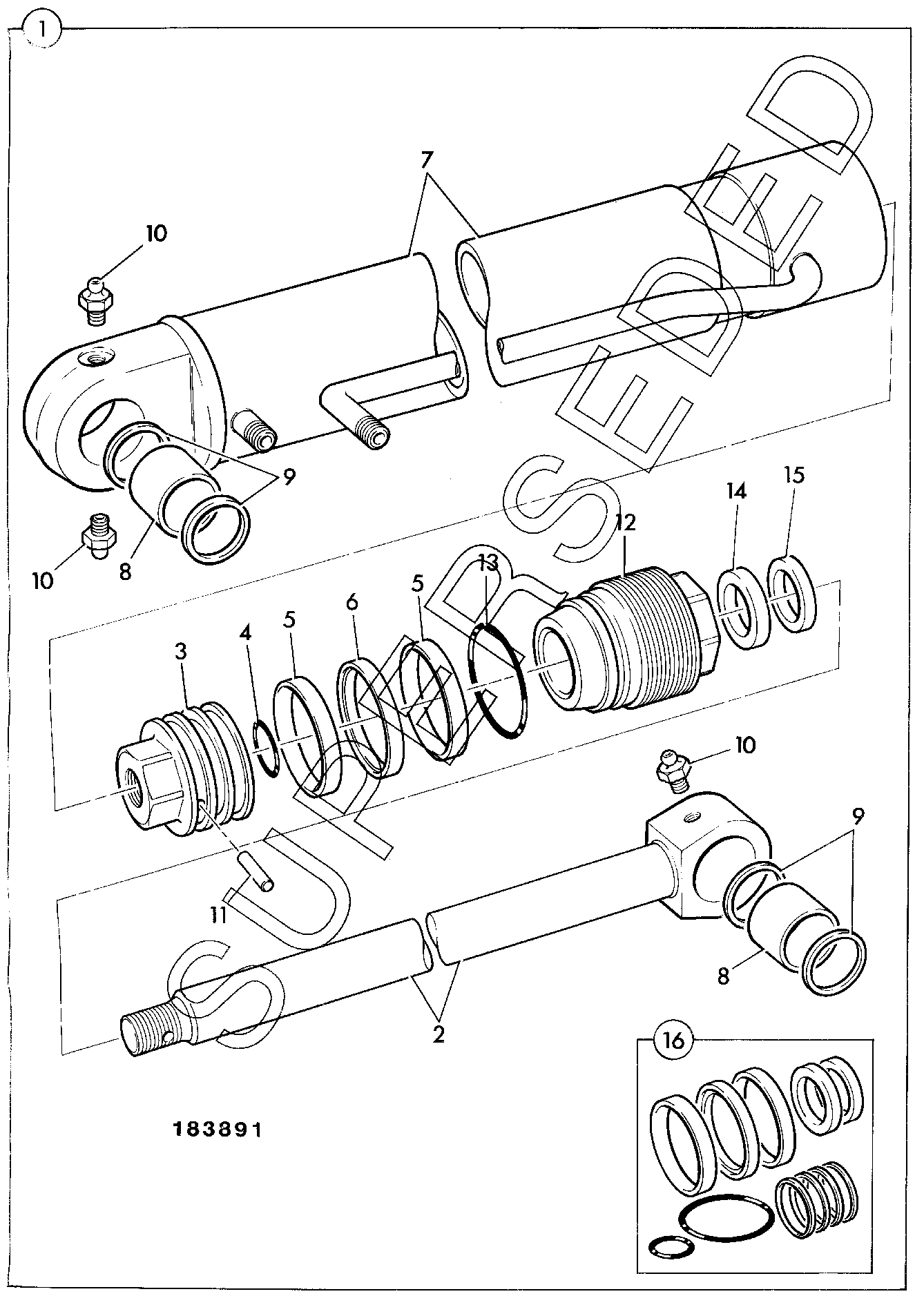 Кольцо уплотнительное 2302/0100 JCB