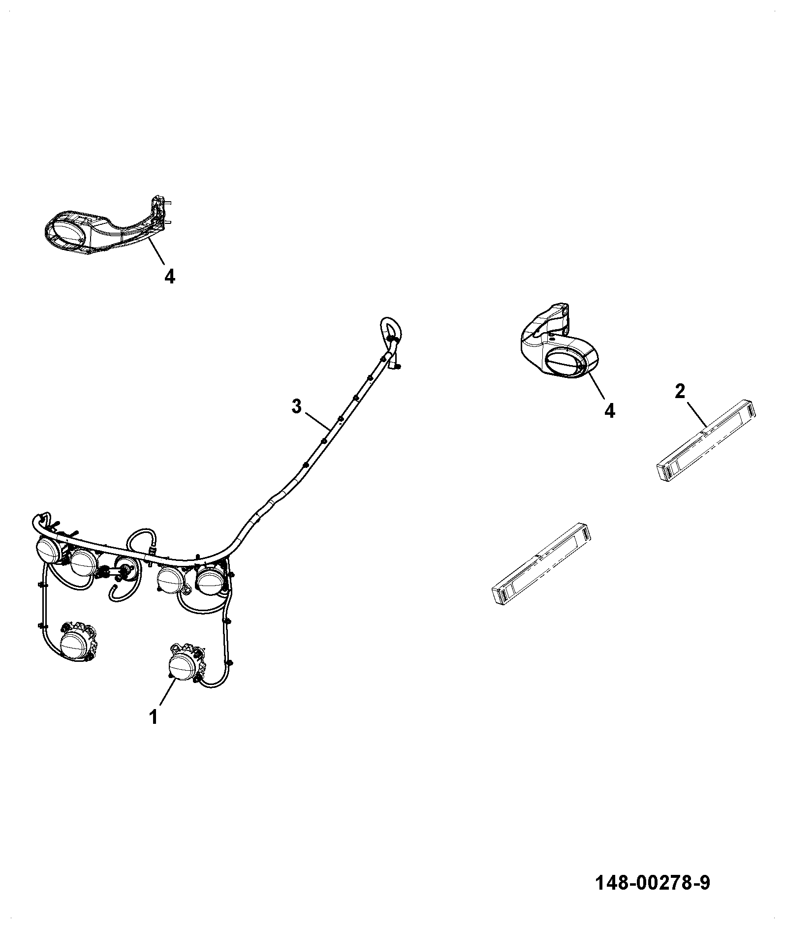 Фонарь 334/U4440 JCB