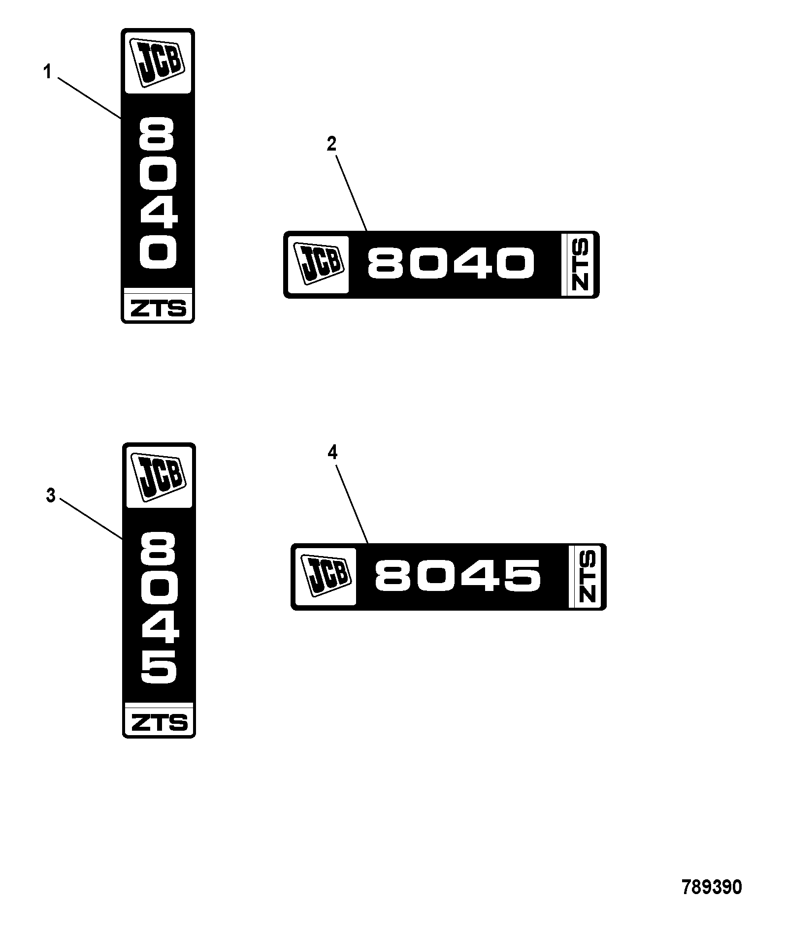 Наклейка 817/20236 JCB