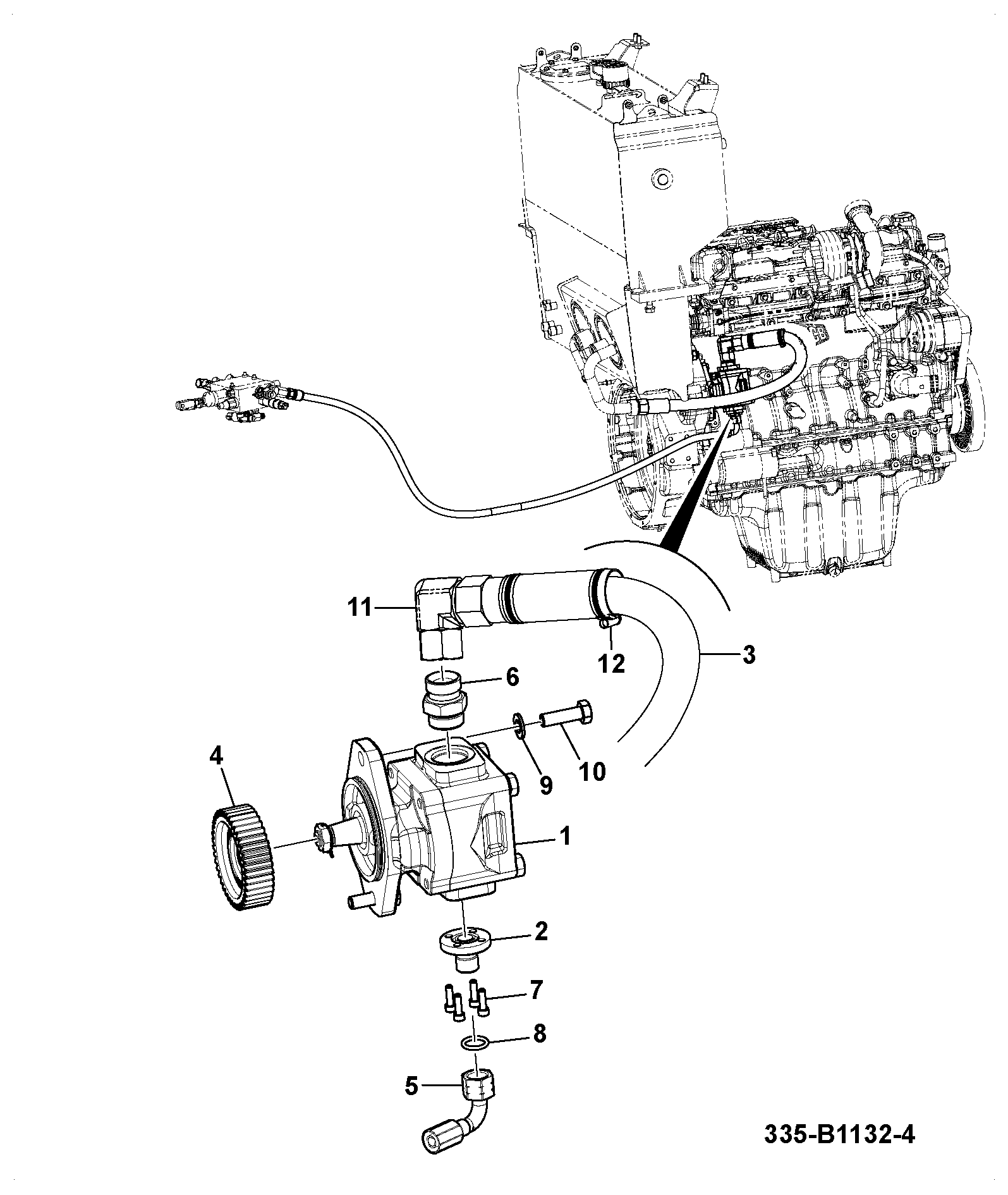 Шланг 335/B1544 JCB