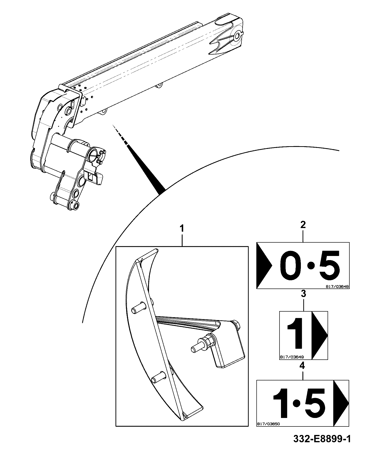 Наклейка 817/03649 JCB