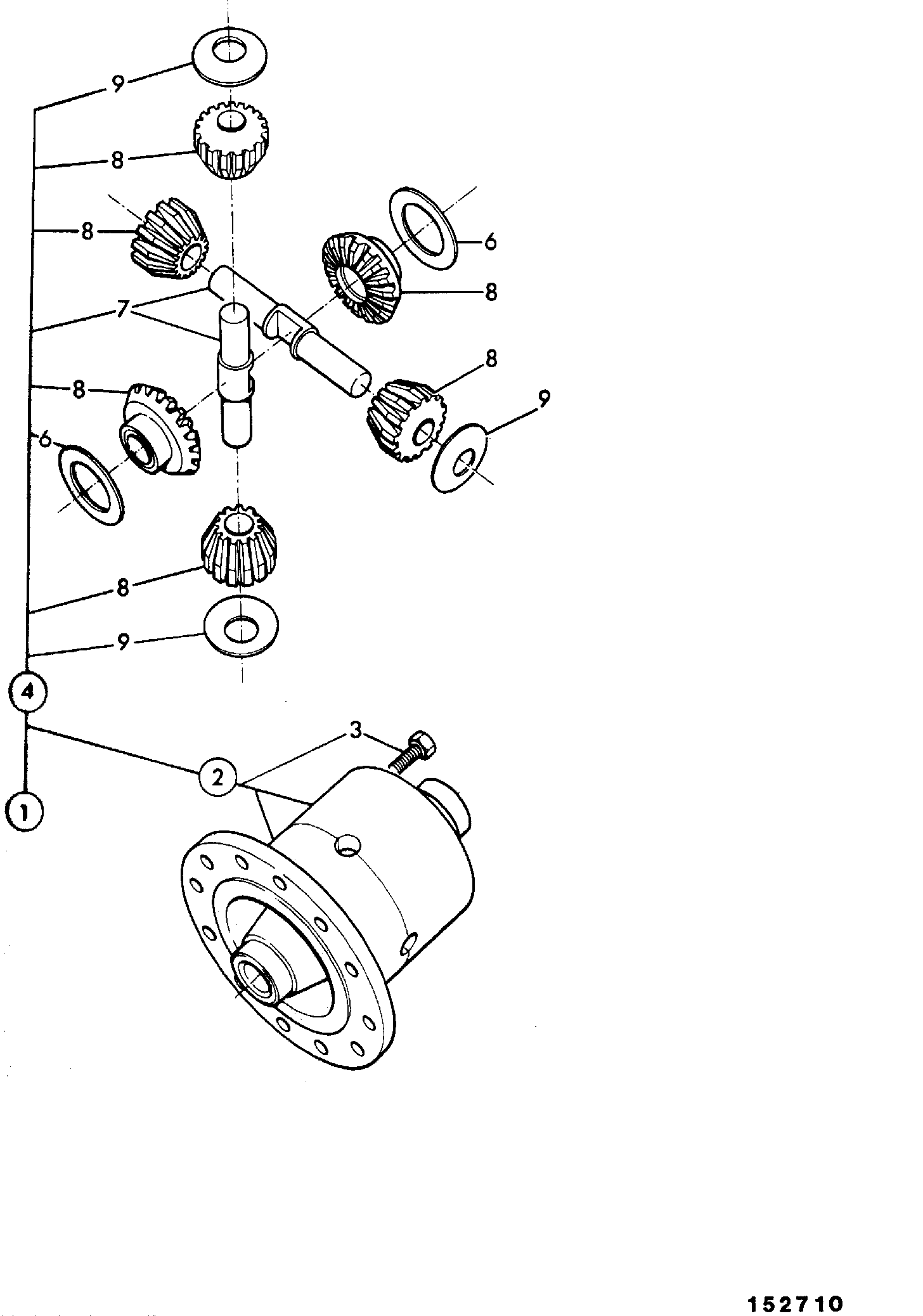Дифференциал 454/02500 JCB