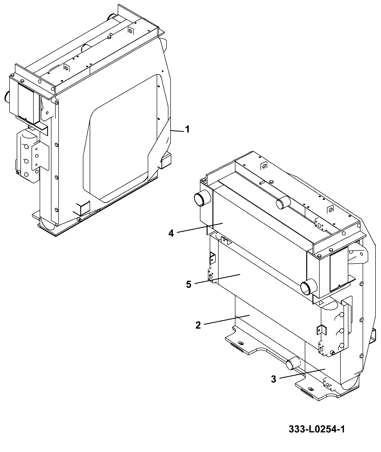 Радиатор охлаждения 333/Y7213 JCB