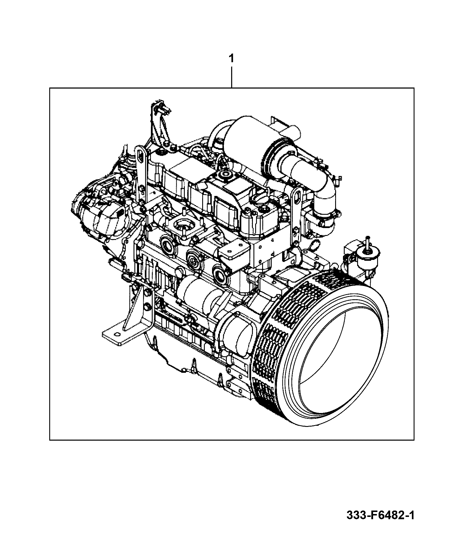Двигатель 333/F6482 JCB