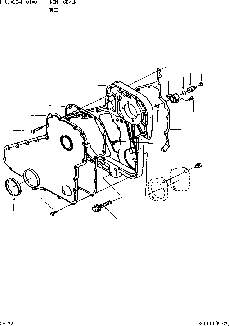 болт 01010-E1030 KOMATSU