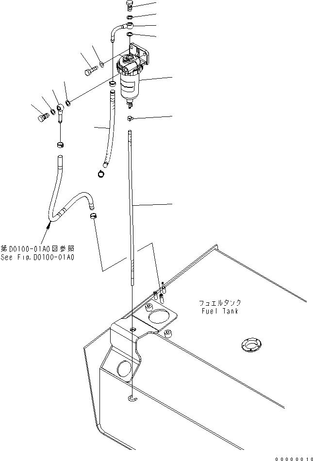 Трубка 07270-20760 KOMATSU