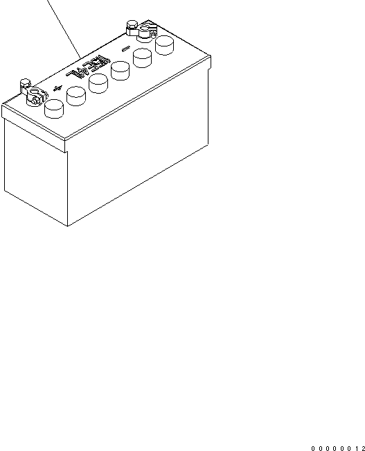 Battery, Wet, (130E41) 08000-52213 KOMATSU