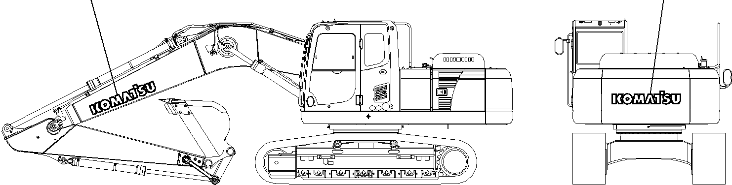 Табличка с логотипом Komatsu 09690-P1250 KOMATSU
