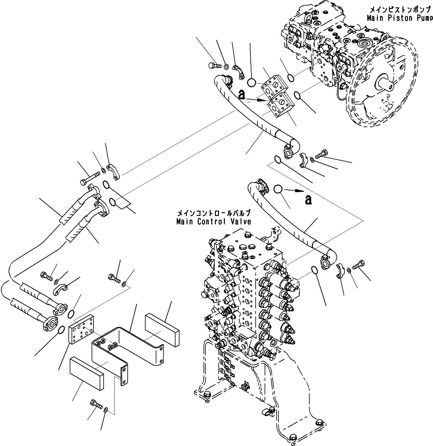 Шланг фланцевого типа 07084-01AA9 KOMATSU