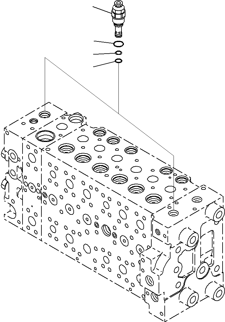 Клапан в сборе, предохранительный 723-40-93600 KOMATSU