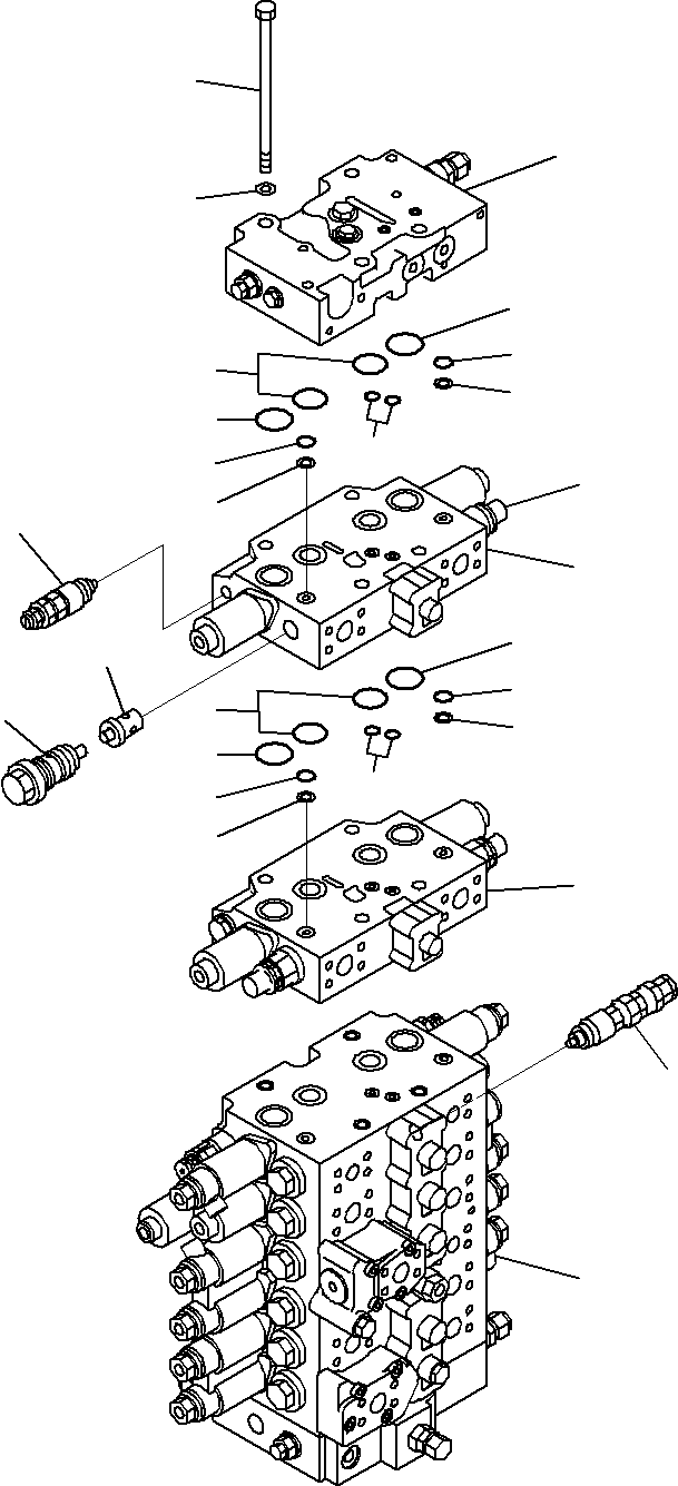 клапан в сборе, всасывающий и предохранительный 709-70-74302 KOMATSU