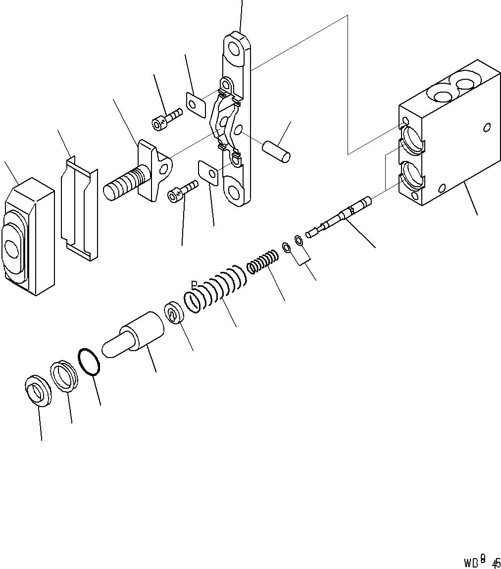BODY VALVE 702-16-54540 KOMATSU