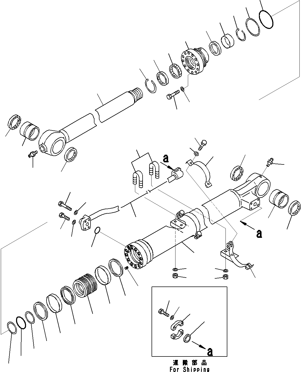 Шток поршня 721-58-10100 KOMATSU