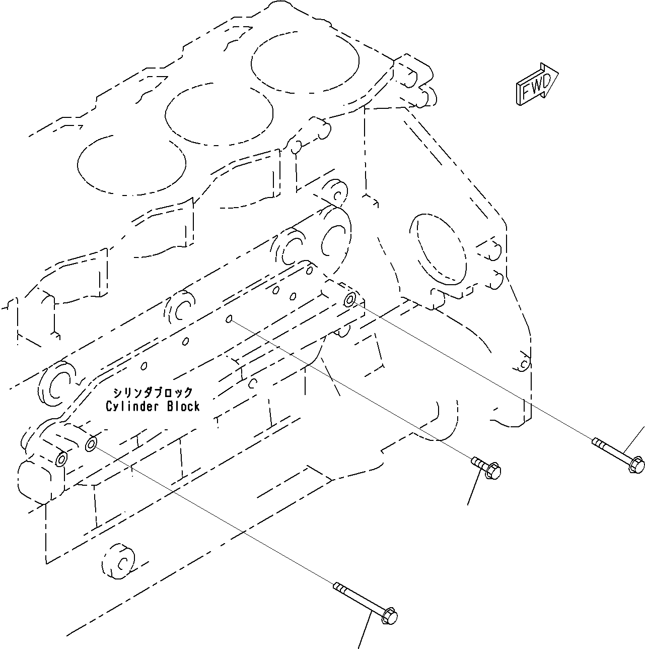 болт 01435-01065 KOMATSU