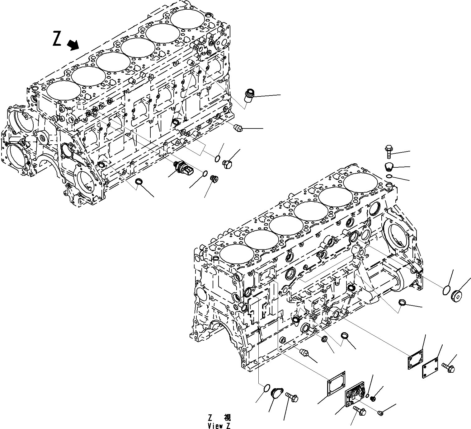 Пробка 07043-A0415 KOMATSU