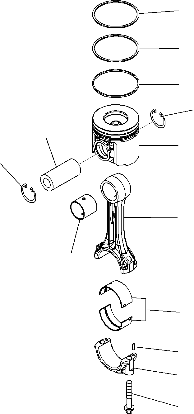 Rod, Connecting 6151-31-3111 KOMATSU