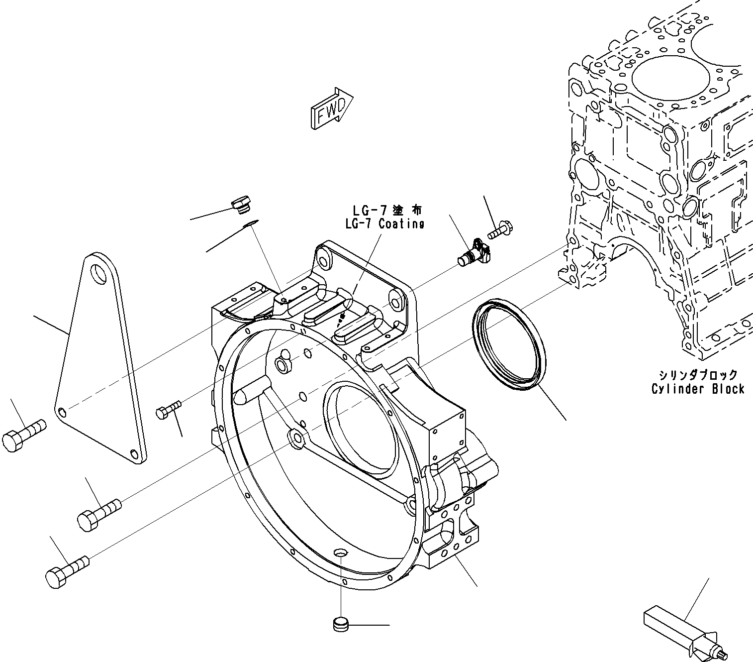 Болт 01010-61665 KOMATSU