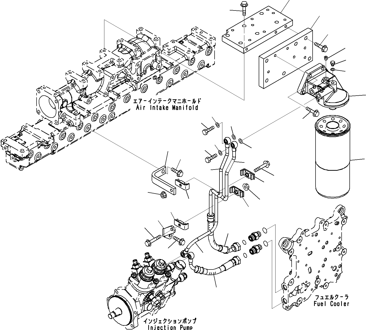 болт 01435-00840 KOMATSU