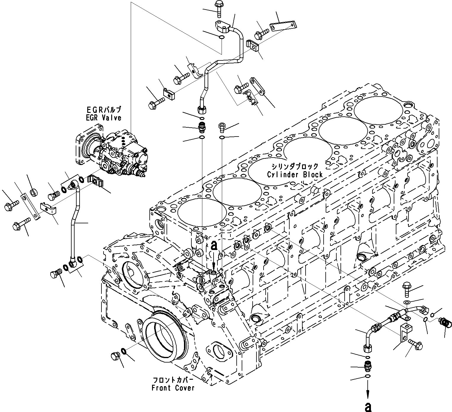 болт 01435-00835 KOMATSU