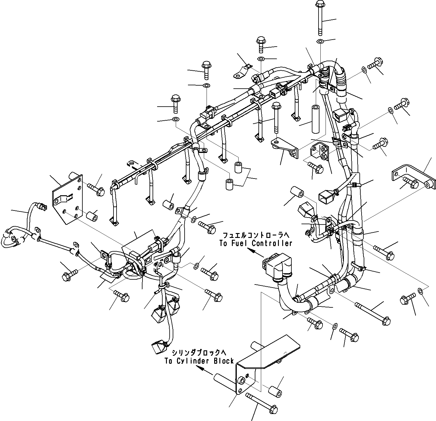 Болт 01436-01015 KOMATSU