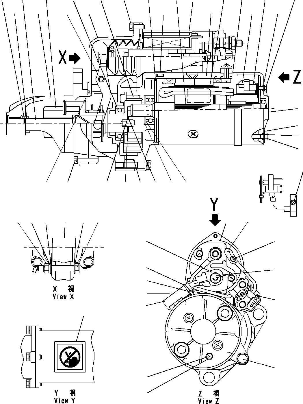 Задний кронштейн KD0-23710-0221 KOMATSU