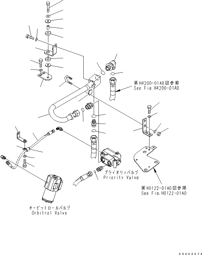 Шланг с торцевым уплотнением 02765-00207 KOMATSU
