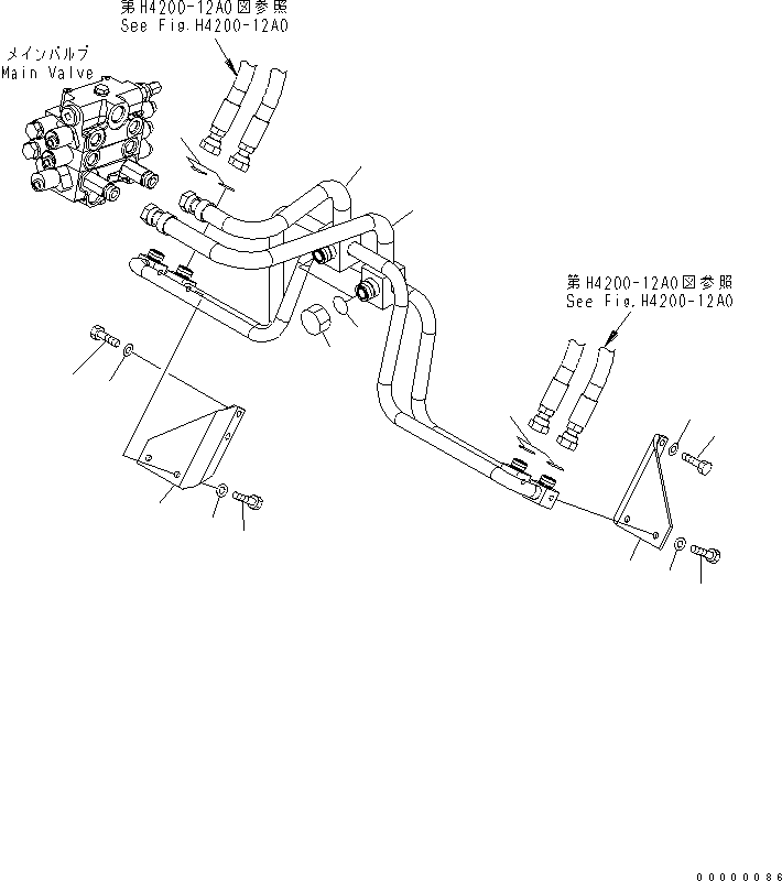 Трубка 418-T80-4852 KOMATSU