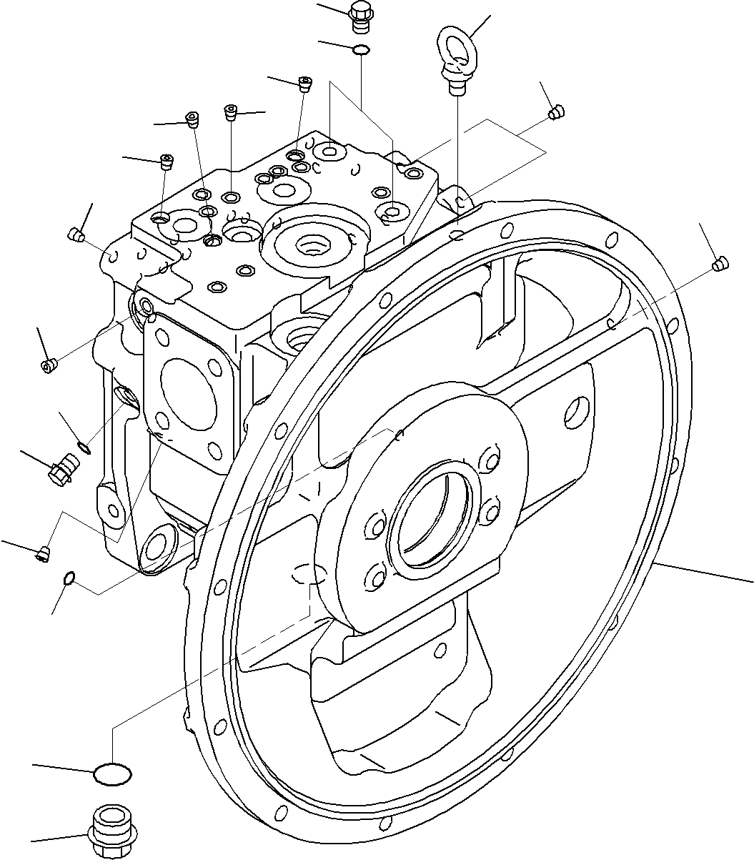 CASE ASSEMBLY, FRONT 708-2L-06440 KOMATSU