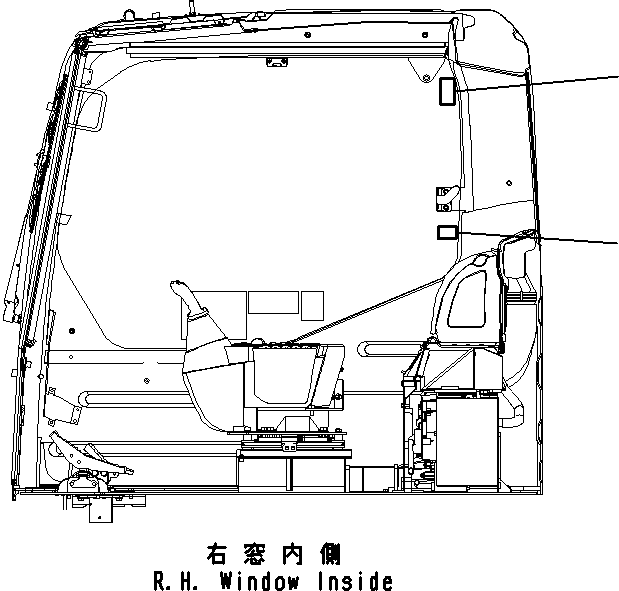 Plate, Warning, Window Lock 09803-03000 KOMATSU