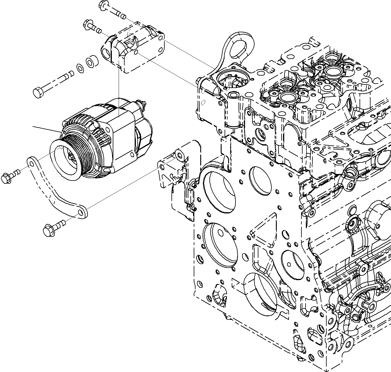 ALTERNATOR A. (35A) 600-861-3420 KOMATSU